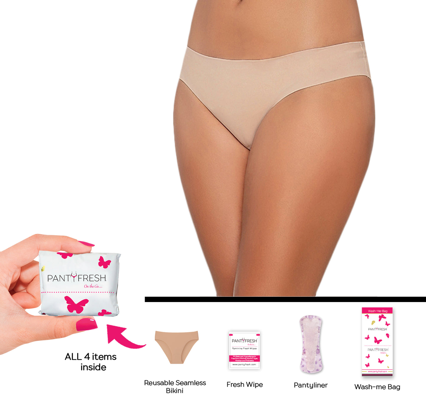 On the Go Emergency Bikini Underwear kits by Panty Fresh