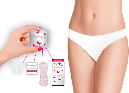 On the Go Emergency Bikini Underwear kits by Panty Fresh
